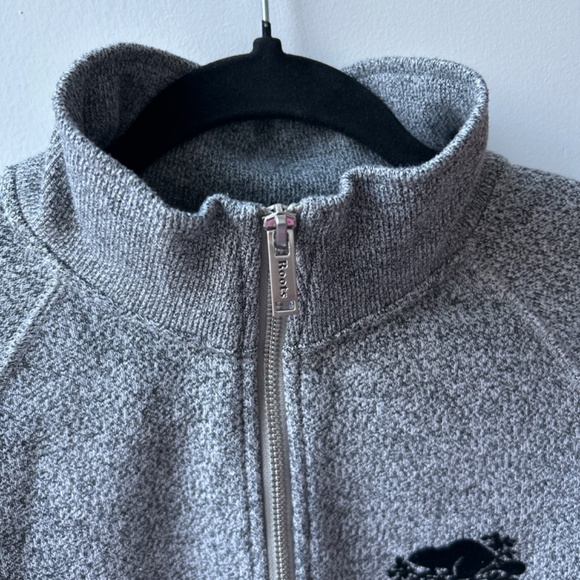 (SOLD) Roots Zipper Pull Up Sweater - Picture 2 of 7